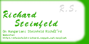 richard steinfeld business card